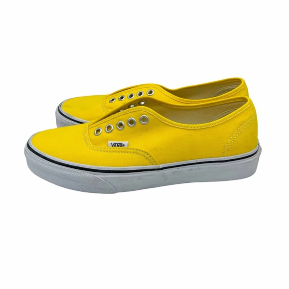 Vans Bright Yellow Authentic Canvas Sneakers 8 - Picture 4 of 10